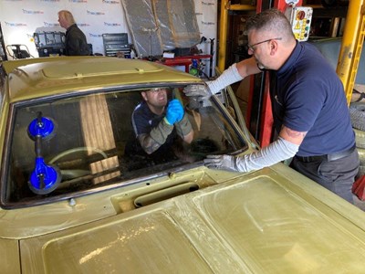 Morris Marina windscreens is replaced